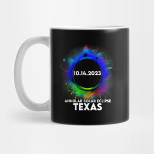 Annular Solar Eclipse October 14 2023 Texas Mug